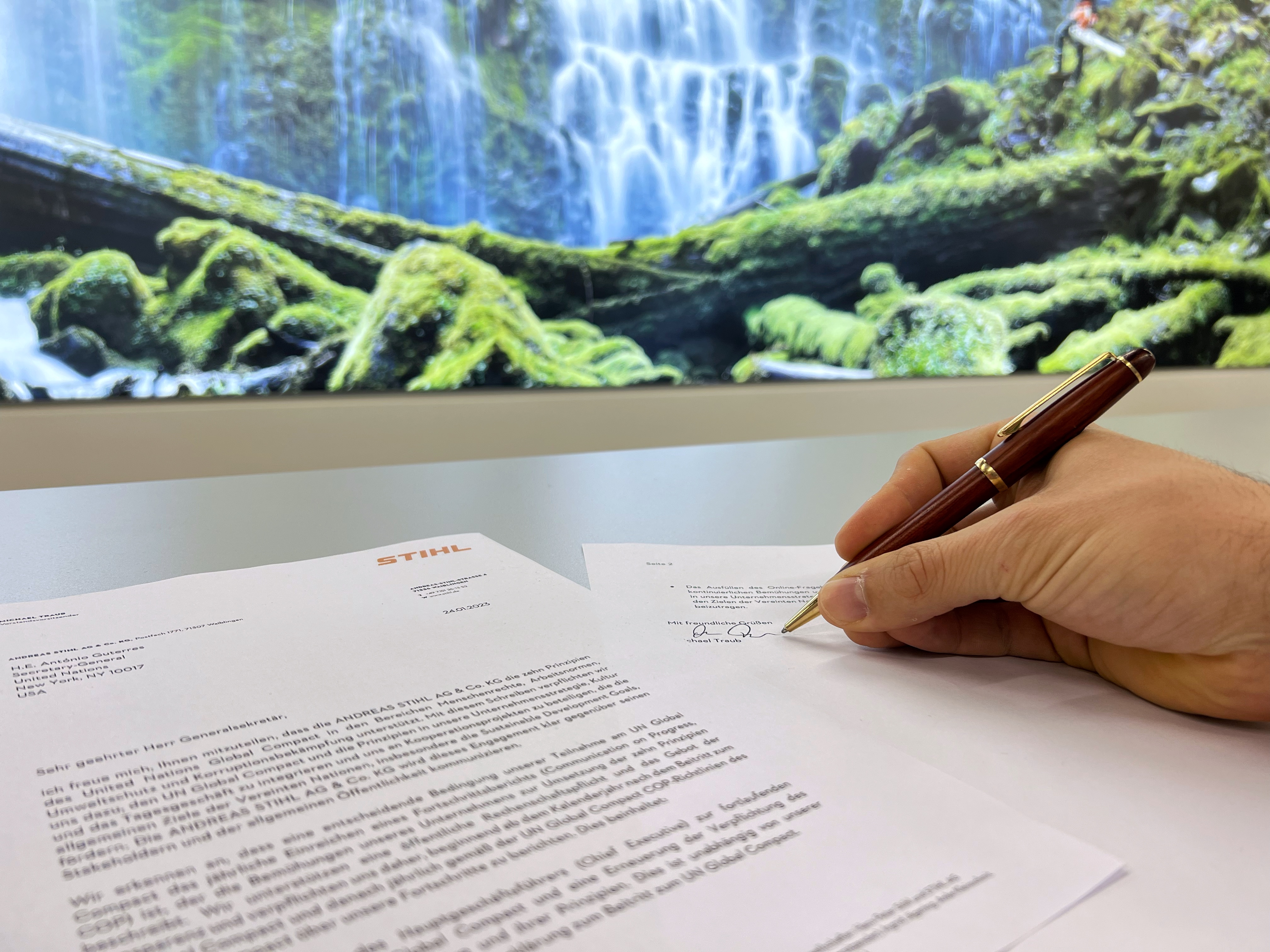 STIHL tilslutter sig FN's Global Compact 